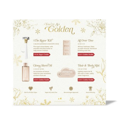 Athena Club Holiday Gift Set with New Hair &amp; Body Mist 4ct - Imperfect Box