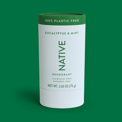 Native Solid Deodorant for Men; Women Eucalyptus; Mint Aluminum; Plastic Free 2.65oz - Imperfect Container by This is Beauty US