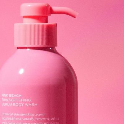 Saltair Pink Beach Serum Body Wash Coconut Scent 17 fl oz - Imperfect Container by This is Beauty US