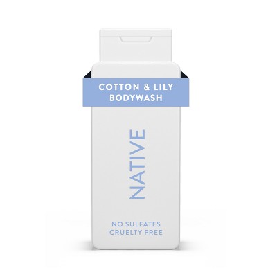 Native Body Wash for Women &amp; Men Cotton &amp; Lily Sulfate Free 18 fl oz - Imperfect Container by This is Beauty US
