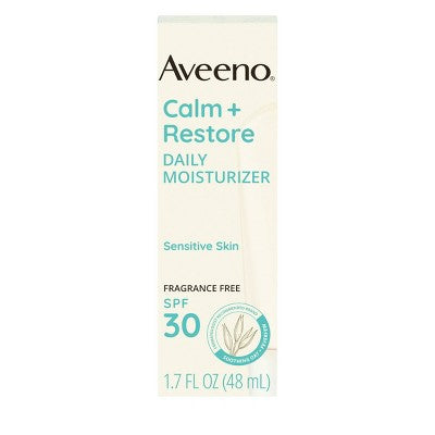Aveeno Calm + Restore Daily Moisturizer Mineral SPF 30 1.7oz - Imperfect Box by This is Beauty US