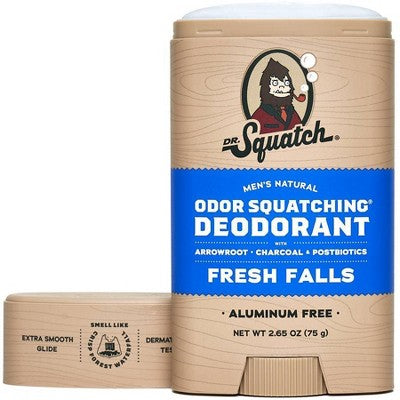 DR. SQUATCH Men;s Natural Solid Deodorant Fresh Falls 2.65oz - Imperfect Container by This is Beauty US