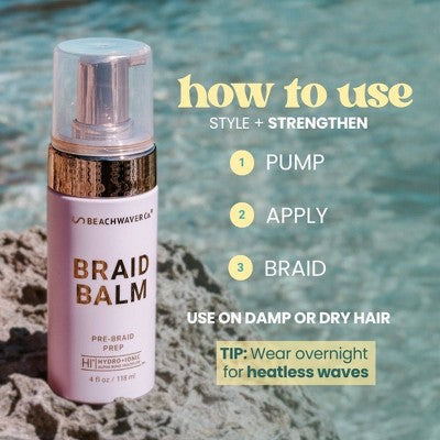 BEACHWAVER Co. Braid Balm Pre Braid Prep 4oz - New by This is Beauty US