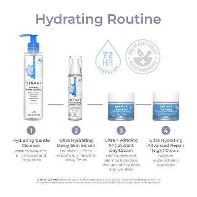 derma e Hydrating Night Cream 2oz - Imperfect Box