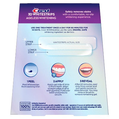 Crest 3D Whitestrips Ageless Whitening Whitening Kit 14ct - Imperfect Box by This is Beauty US