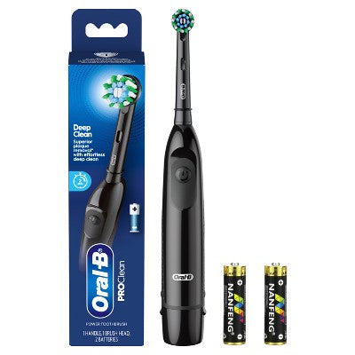 Oral-B ProClean Battery Electric Toothbrush Deep Clean Black - Imperfect Box by This is Beauty US