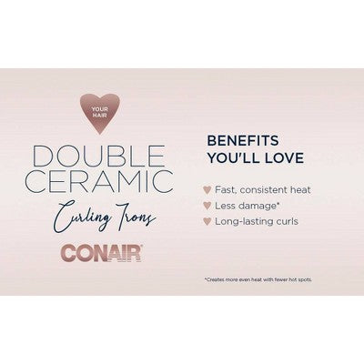 Conair Double Ceramic Curling Iron 3/4" - Imperfect Box by This is Beauty US