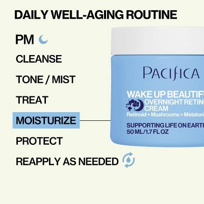 Pacifica Wake Up Beautiful Overnight Retinol Cream 1.7 fl oz - Imperfect Box by This is Beauty US
