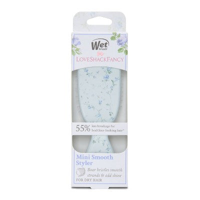 Wet Brush x LoveShackFancy Mini Shine Detangling English Ivy Blue - Imperfect Box by This is Beauty US