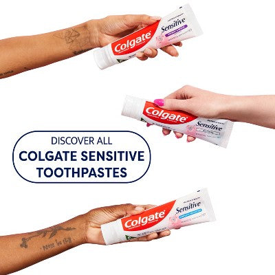 Colgate Sensitive Toothpaste Maximum Strength with Whitening Fresh Mint Gel 6oz/3pk - Imperfect Box by This is Beauty US