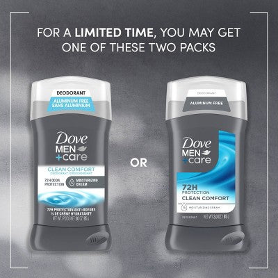 Dove Men+Care Solid Deodorant Stick Clean Comfort 3oz - New by This is Beauty US