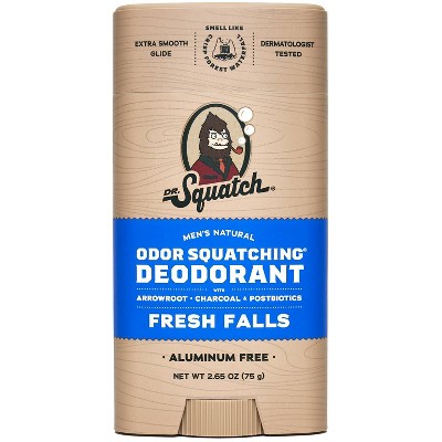 DR. SQUATCH Men;s Natural Solid Deodorant Fresh Falls 2.65oz - Imperfect Container by This is Beauty US