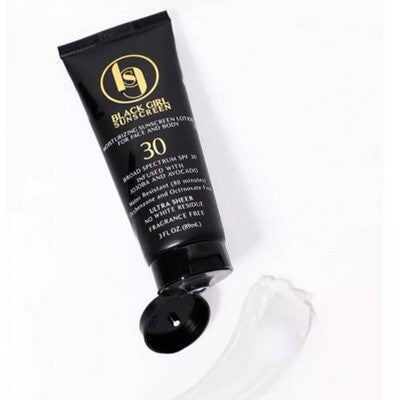 Black Girl Sunscreen Broad Spectrum Infused with Jojoba Oil SPF 30 3 fl oz - Imperfect Container by This is Beauty US