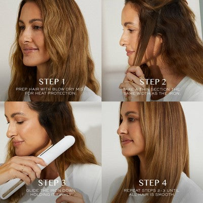 Kristin Ess Titanium Flat Iron Hair Straightener and Curler Dual Voltage 1.25" - Imperfect Box by This is Beauty US