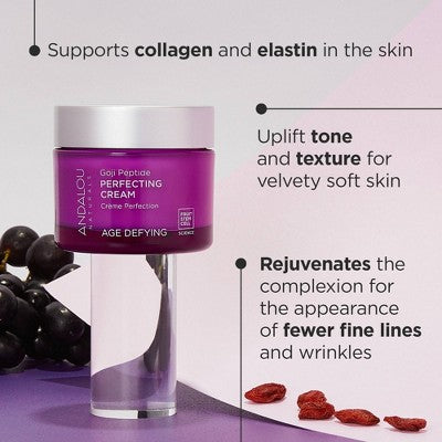 Andalou Naturals Goji Peptide Perfecting Cream 1.7oz - New by This is Beauty US