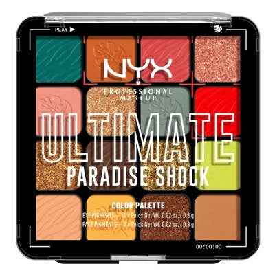 NYX Professional Makeup Ultimate Eyeshadow Palette Paradise Shock 0.32oz - New