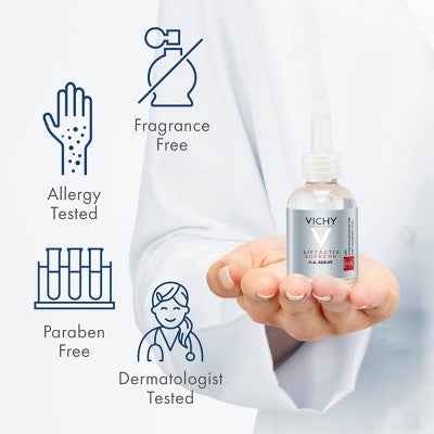 Vichy LiftActiv 1.5% Hyaluronic Acid Wrinkle Corrector, Hyaluronic Acid Face Serum with Vitamin C  1.01 fl oz - New