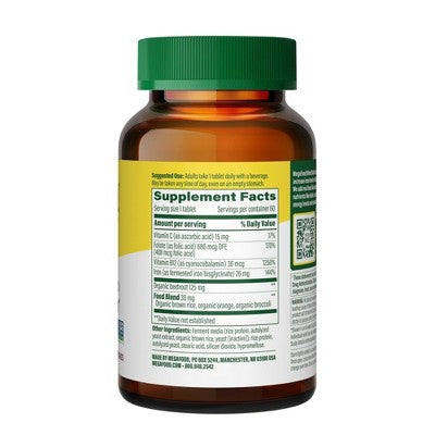 MegaFood Blood Builder Vegan Iron Supplement 60ct - New by This is Beauty US
