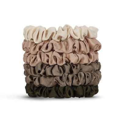 Kitsch Skinny Satin Scrunchies 6pk - Imperfect Box