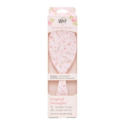 Wet Brush x LoveShackFancy Detangler Hair Brush English Ivy Pink - Imperfect Box by This is Beauty US