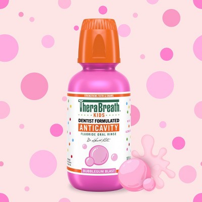 TheraBreath Kids Bubble Gum Mouthwash 10oz - New by This is Beauty US