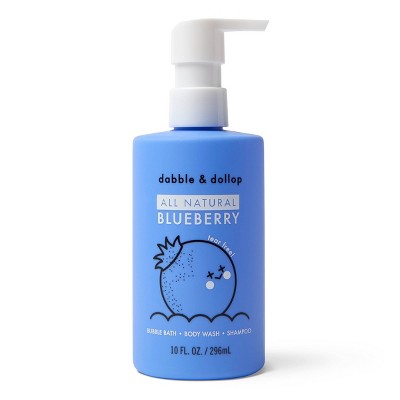 Dabble &amp; Dollop Kids 3-in-1 Shampoo, Body Wash &amp; Bubble Bath Blueberry 10 fl oz - Imperfect Container by This is Beauty US
