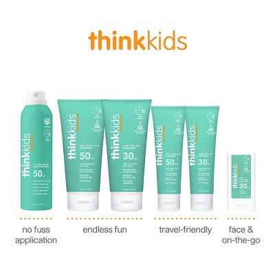 thinksport Kids Mineral Sunscreen Lotion SPF 50 3 fl oz - Imperfect Container
