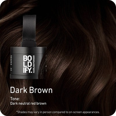 BOLDIFY Root Touch Up Powder with Brush Dark Brown - Missing Box by This is Beauty US