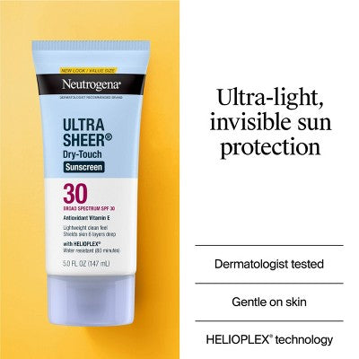 Neutrogena Ultra Sheer Dry-Touch Water Resistant Lotion SPF 30 5 fl oz - Imperfect Container by This is Beauty US