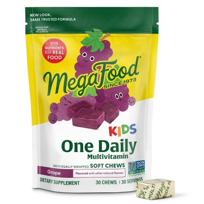 MegaFood Kids Multivitamin Grape 30ct - New by This is Beauty US