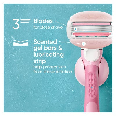 Venus Comfort Glide White Tea Women Razor Blade Refills 8ct - Imperfect Box by This is Beauty US