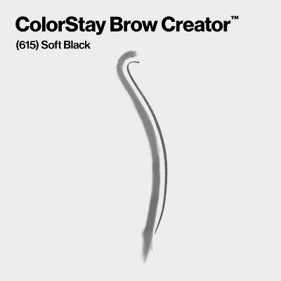 Revlon Colorstay Brow Creator Waterproof Pencil &amp; Powder 615 Soft Black 0.003oz - Imperfect Box