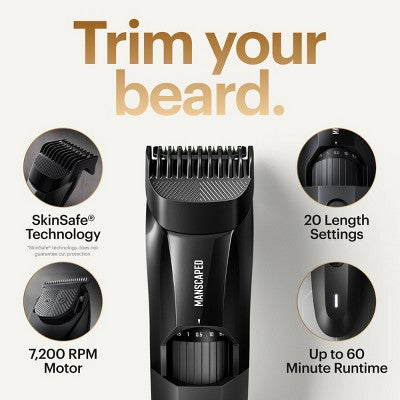 MANSCAPED The Beard Hedger SkinSafe Cordless Beard Trimmer - New by This is Beauty US