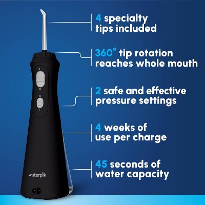 Waterpik Cordless Plus Rechargeable Water Flosser WP-462 Black - Imperfect Box by This is Beauty US