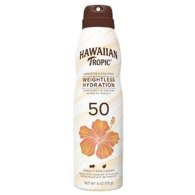 Hawaiian Tropic Silk Hydration Weightless Sunscreen C-Spray SPF 50 6oz - New by This is Beauty US