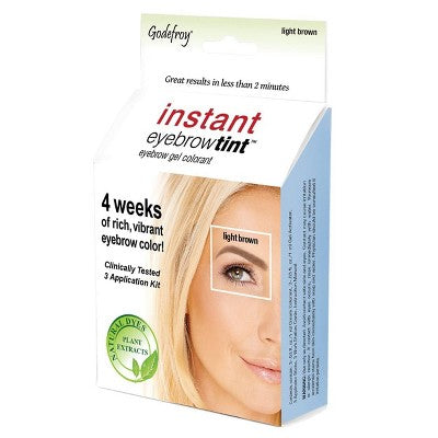Godefroy Instant Eyebrow Tint Application Kit Light Brown 3ct - New by This is Beauty US