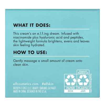 e.l.f. Holy Hydration! Face Cream 1.8oz - Imperfect Box
