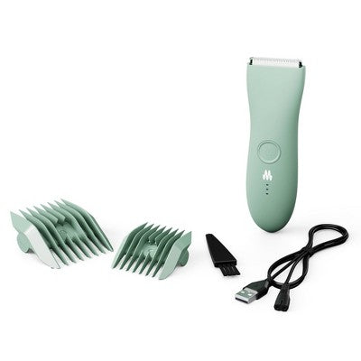 Meridian Trimmer Original Pubic &amp; Body Hair Trimmer for Men &amp; Women, Below-the-Belt Groomer, Ball Trimmer, Bikini Trimmer Sage - Imperfect Box by This is Beauty US