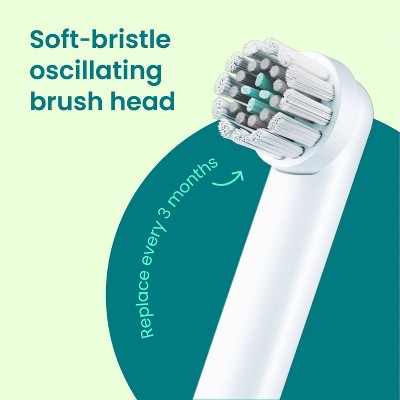 quip Rev Oscillating Rechargeable Electric Toothbrush White/Blue - Imperfect Box by This is Beauty US