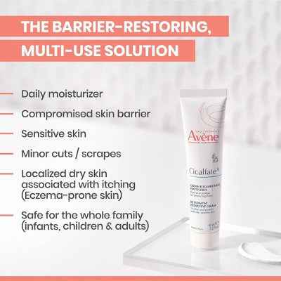 Avene Cicalfate+ Restorative Protective Skin Barrier Face Cream 1.3 fl oz - Imperfect Box