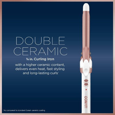 Conair Double Ceramic Curling Iron 3/4" - Imperfect Box by This is Beauty US