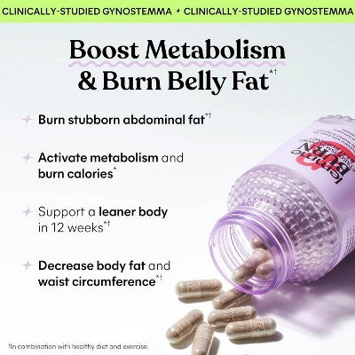 Lemme Burn Capsules Metabolism &amp; Belly Fat Support 60ct - New