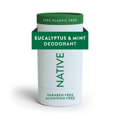 Native Solid Deodorant for Men; Women Eucalyptus; Mint Aluminum; Plastic Free 2.65oz - Imperfect Container by This is Beauty US