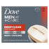 Dove Men+Care 3-in-1 Deep Clean Hand & Body + Face + Exfoliation Bar Soap 3.75oz/8pk - New by This is Beauty US