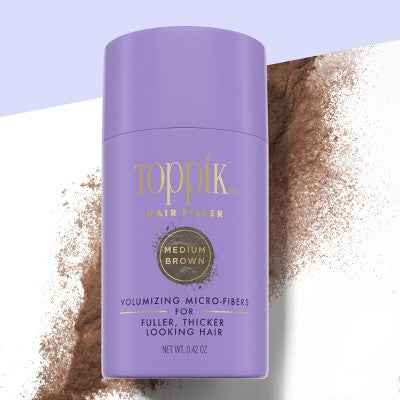 Toppik Hair Filler Volumizing Micro-Fibers - Medium Brown 0.42oz - Imperfect Container