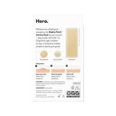 Hero Cosmetics Mighty Patch Variety Acne Pimple Patches 26ct - New