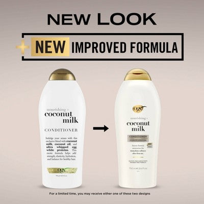 OGX Nourishing Coconut Milk Salon Size Conditioner 25.4 fl oz - Imperfect Container by This is Beauty US