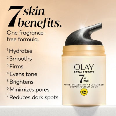 Olay Total Effects Face Moisturizer SPF 30 1.7 fl oz - Missing Box by This is Beauty US