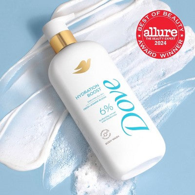 Dove Hydration Boost Serum Body Wash Drenches Dry Skin with 6% Hydrating Serum with Hyaluronic Acid 18.5 fl oz - New by This is Beauty US