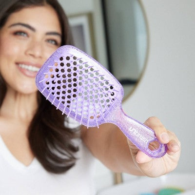 UNbrush Detangler Hair Brush Glitter Amethyst - Imperfect Box by This is Beauty US